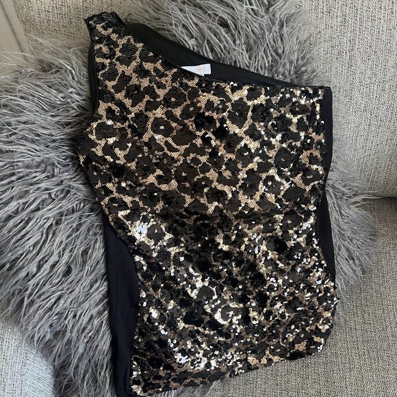 Cache Sequin Skirt and top- Animal Print - Picture 11 of 15